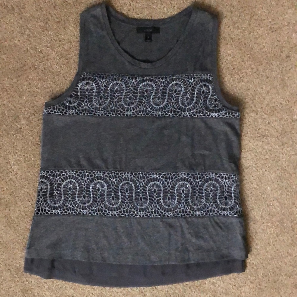 J Crew Mixed Media Tank